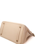 Birkin 35 Beige Gold Hardware Clemence □E