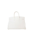 Birkin 35 Blanc Palladium Hardware Clemence □I