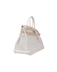 Birkin 35 Blanc Palladium Hardware Clemence □I