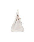 Birkin 35 Blanc Palladium Hardware Clemence □I