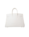 Birkin 35 Blanc Palladium Hardware Epsom □K