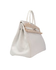 Birkin 35 Blanc Palladium Hardware Epsom □K
