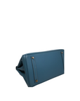 Birkin 35 Bleu Jean Palladium Hardware Epsom