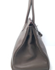 Birkin 35 Etain / Bleu Thalassa interior Palladium Hardware Epsom (Candy Collection) □O