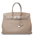 Birkin 35 Etoupe Palladium hardware Togo □N