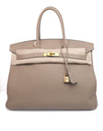 Birkin 35 Gris T Gold Hardware Togo