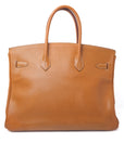 Birkin 35 Naturel Sable (identical to Gold) Gold Hardware Ardennes □B
