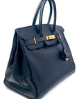 Birkin 35 Noir Gold Hardware Ardennes □C