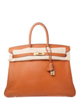 Birkin 35 Orange Gold Hardware Chevre □H