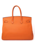 Birkin 35 Orange Palladium Hardware □H