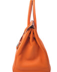 Birkin 35 Orange Palladium Hardware □H