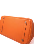 Birkin 35 Orange Palladium Hardware □H