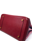 Birkin 35 Rouge H Gold Hardware Epsom □C