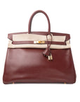 Birkin 35 Rouge H Gold Hardware Epsom □F