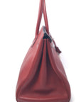 Birkin 35 Rouge H Palladium Hardware Buffalo □F