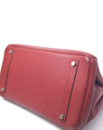 Birkin 35 Rouge H Palladium Hardware Buffalo □F