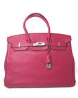Birkin 35 Ruby Palladium Hardware Swift □N