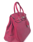 Birkin 35 Ruby Palladium Hardware Swift □N