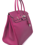 Birkin 35 Tosca (Rose Tyrien interior) Palladium Hardware Epsom Candy Collection □O