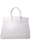 Birkin 35 Blanc Palladium Hardware