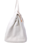 Birkin 35 Blanc Palladium Hardware