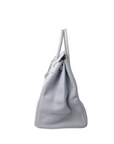 Birkin 40 Blue Gray Brushed Palladium Hardware □D