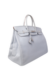 Birkin 40 Blue Gray Brushed Palladium Hardware □D