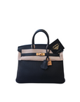 Birkin 25 Noir Rose Gold Hardware Togo D