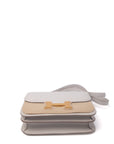 Constance 18 Mirror Gris Pale Gold Hardware Epsom B