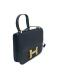 Constance 24 Noir Gold Hardware Lizard 〇S