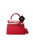 Kelly 25 Rouge Casaque Gold Hardware Epsom X