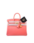 Birkin 25 Flamingo Gold Hardware Epsom □Q