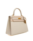 Kelly 25 Craie Gold Hardware Epsom Z