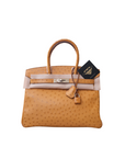 Birkin 30 Ostrich Naturel Palladium Hardware □N