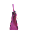 Mini Kelly 20 Rose Pourpre Palladium Hardware Chevre C