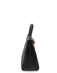 Kelly 25 Noir Gold Hardware Togo