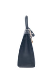 Kelly 25 Noir (Black) Palladium Hardware Tadelakt A