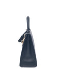 Kelly 25 Noir (Black) Palladium Hardware Tadelakt A