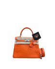 Kelly 25 Ostrich Orange