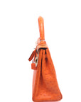 Kelly 25 Ostrich Orange