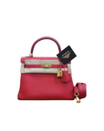 Kelly 25 Rouge Casaque Gold Hardware Togo C