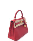 Kelly 25 Rouge Casaque Gold Hardware Togo C