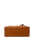 Kelly 25 HSS Gold / Orange Brushed Gold Hardware Epsom D