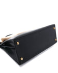 Kelly 28 Lizard Noir Gold Hardware