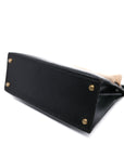 Kelly 28 Lizard Noir Gold Hardware