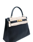 Kelly 28 Lizard Noir Gold Hardware