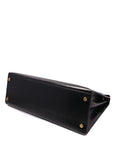 Kelly 32 Noir Gold Hardware Box Leather