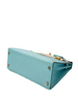 Kelly 28 Bleu Atoll (Tiffany Blue) Gold Hardware Epsom T