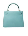 Kelly 28 Bleu Atoll (Tiffany Blue) Gold Hardware Epsom T