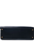 Kelly 32 Indigo (Near Black) Gold Hardware Box 〇W